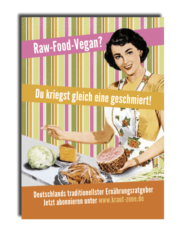 Raw-Food-Vegan? (Aufkleber)