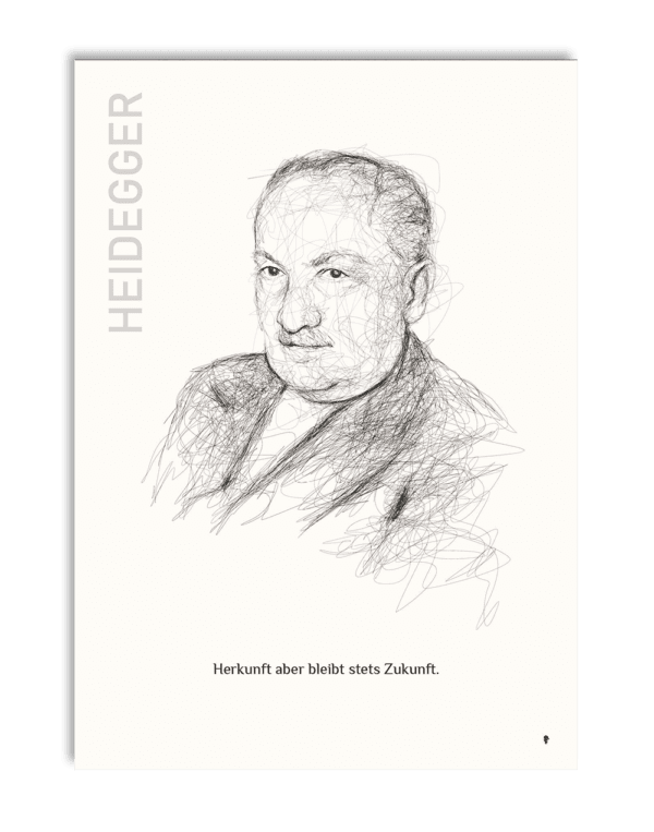 Martin Heidegger (Kunstdruck)