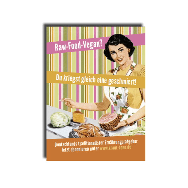 Raw-Food-Vegan? (Aufkleber)